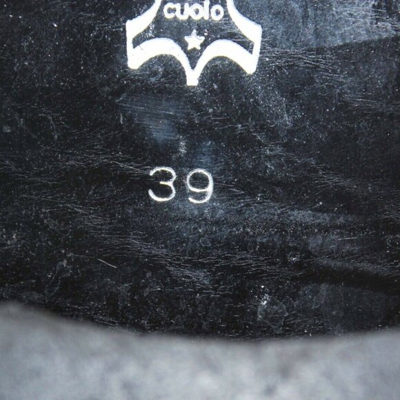 Luc Berjen Sz 39 Charcoal Black Elastic Bambou 1.5" Ankle Booties - Picture 9 of 11